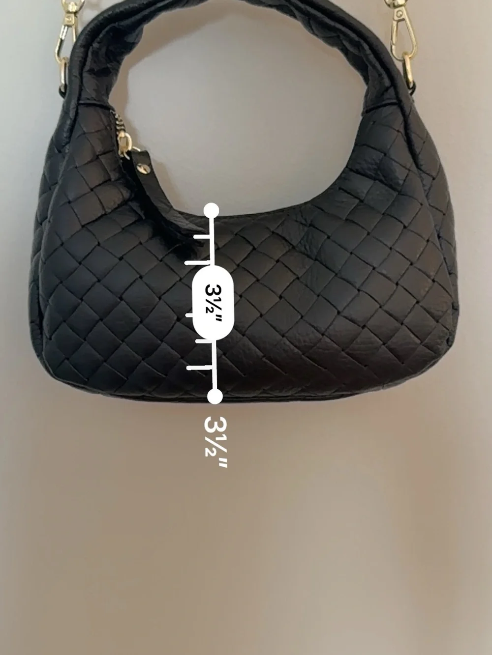 Persaman New York Chloe Bag Black Quilted Shoulder Bag with Chain Strap